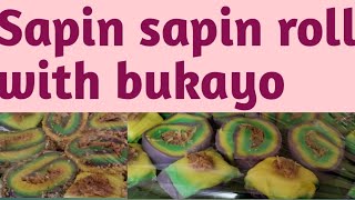 Sapin sapin roll with bukayo filling [upl. by Alleunam]