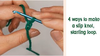 How to start crocheting Slip knot First crochet loop [upl. by Auqenaj]