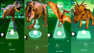 Carnotaurus vs Tyrannosaurus vs Pterodactyl vs Styracosaurus  Coffin Dance [upl. by Burrus935]