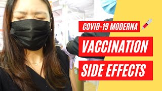 Review COVID19 Moderna Vaccine Side Effects After First Dose vs Second Dose May 2021 [upl. by Mauldon]