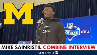 Michigan Football LEGEND Mike Sainristil Speaks On 2024 Wolverines National Title amp JJ McCarthy [upl. by Genovera]