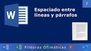 ESPACIADO entre líneas y párrafos de texto en Word [upl. by Schramke648]