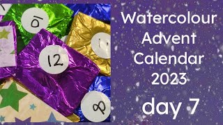 Watercolour Advent Calendar 2023  Day 07 [upl. by Elvia371]