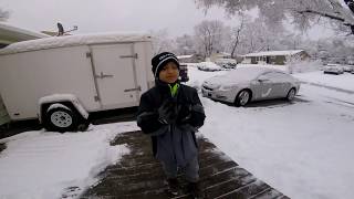 NIEVE Y MAS NIEVE ENERO 2019 KANSAS CITY MISSOURI [upl. by Ormand]