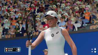 AO Tennis 2 81  Justine Goffin vs Iga Swiatek [upl. by Irehs919]