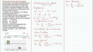 Célérité des ultrasons dans les liquides [upl. by Ennasus]