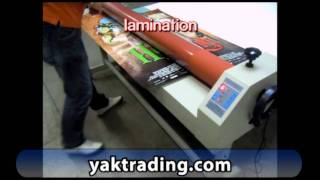 Electric Laminator Professional Laminating TSL1600E Cold Laminator [upl. by Skcirdnek]