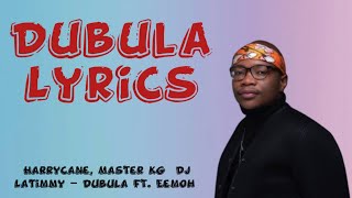 Harrycane Master KG amp DJ LaTimmy – Dubula Ft EemohLYRICS [upl. by Holden828]