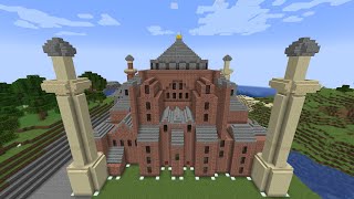 MINECRAFT  AYASOFYAİ KEBİR CAMİİ ŞERİFİ Hagia Sophia Mosque ayasofya hagiasophia [upl. by Iamhaj705]