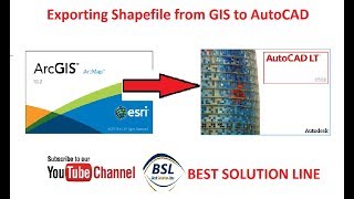 Exporting Shapefile from GIS to Auto CAD Very Easy Method [upl. by Ellord]