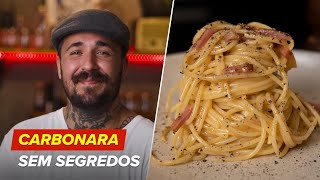 ESPAGUETE À CARBONARA  Dicas para impressionar  Léo Abreu [upl. by Cosette]