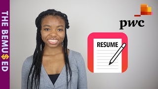 The Résumé that got me a PwC Internship  How to get a Competitive Internship [upl. by Artema]