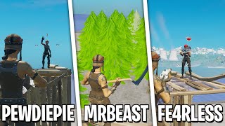 I 1v1d Famous Twitch Streamers and YouTubers PewDiePie MrBeast Fe4RLess Dakotaz  etc [upl. by Edahc]