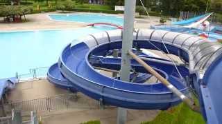 Freibad Bärenkeller Augsburg  offene Rutsche Onride [upl. by Aenert193]