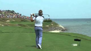 Victor Dubuisson Amazing swing US PGA 2015 [upl. by Graehme813]