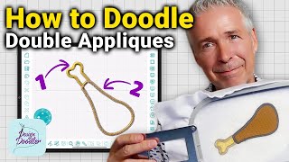 Creating Double Applique Embroidery Designs  Design Doodler Software [upl. by Julie728]