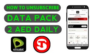 How To Deactivate Etisalat Daily Data Package 2 Aed  Unsubscribe Etisalat Daily Data Package [upl. by Adnarom]