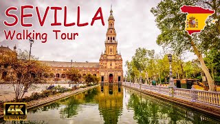 🇪🇸 Seville  the Beautiful Capital City of Andalusia in Spain  4K Walking Tour [upl. by Saphra]