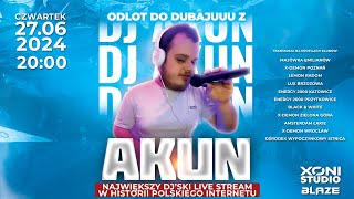 Odlot Do dubajuuu DJ AKUN największy djski live stream [upl. by Landis]