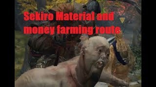 Sekiro  good material money and skill point farming route  Mt Kongo main hall [upl. by Avla]