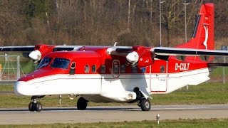 RARE Dornier 228 TakeOff at Bern ✈ Great Turboprop Sounds [upl. by Ojimmas187]