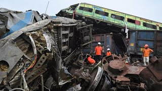 Odisha triple train collision  accident explained  coromandel express crashed in Balasore Odisha [upl. by Sedecram]