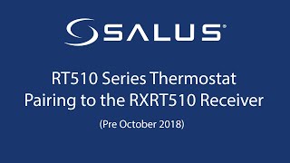 RT510 Series Thermostat  Pairing To The Receiver Pre October 2018 [upl. by Klemm]