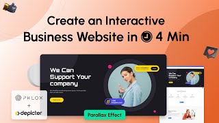 Website with Parallax Slider Using Phlox Theme 4 min 🌟 [upl. by Ekez]