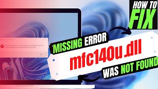 2024 How To Fix MFC140udll Missing Error ✅Not found error💻 Windows 10117 💻 3264bit [upl. by Noraf]