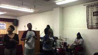 Rehearsal singing Jalesa McRae song  82015 [upl. by Euphemie]