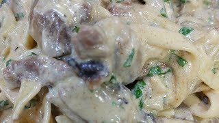 pasta beef stroganofftry this easy and delicious recipechef Dan TV [upl. by Naihs204]