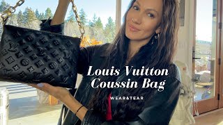 Louis Vuitton Coussin Bag wear amp tear And purse closet purge [upl. by Antonetta419]