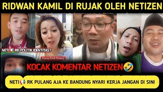 KOCAK KOMENTAR NETIZEN🤣‼️RK DI RUJAK HABIS DI SURUH PULANG KE BANDUNG NYARI KERJA❓ [upl. by Anaeerb]