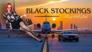 Alexis tries Black Stockings 👩🏻‍🦰 Classy Rich Look 🤩 feat SugarDaddyMeet [upl. by Annayt]