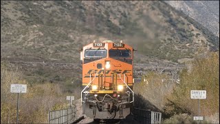 4K TRAINS OVER THE CAJON PASS PART 1 [upl. by Aenaj]