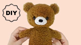 くまのぬいぐるみの作り方  How to Make a Stuffed Animal  Handmade Plush Toy [upl. by Wehhtam]