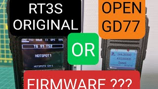 RT3S  OPENGD77 or ORIGINAL FIRMWARE [upl. by Kaycee]