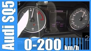 Audi SQ5 30 BiTDI 0205 kmh FAST Acceleration Test Autobahn Beschleunigung [upl. by Beaumont43]