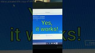 Using Windows 7 key to activate Windows 10 Shorts [upl. by Llehsem30]