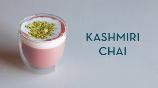 Kashmiri Chai Recipe Pakistani Pink Tea Noon Chai [upl. by Evatsug]