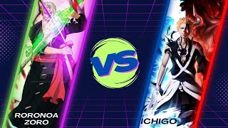 RORONOA ZORO VS ICHIGO JUMP FORCE MUGEN [upl. by Stolzer675]