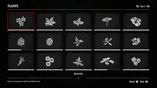 RDR2 ALL 43 Plants Compendium [upl. by Yonita468]