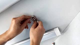 How to install LED batten luminaire linear light to Ceiling for Shop lighting and Garage lighting [upl. by Otilrac451]