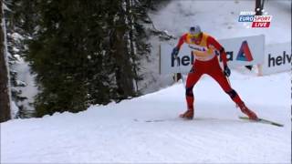 Petter Northugs brilliant skiing technique Davos 2012 [upl. by Hnao]