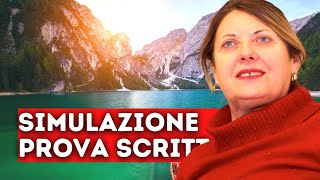 TFA SOSTEGNO PROVA SCRITTA PROVIAMO A SIMULARE DELLE TRACCE [upl. by Amann]