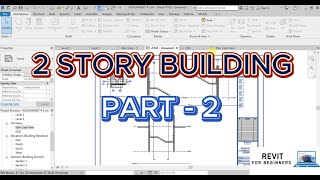 Revit BIM Complete Project Part  2  How to draw stairs  Revit Tutorial  Revit for Beginners [upl. by Truk]