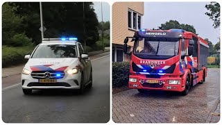 Primeur 2x Politie en TS 051131 Hengelo P1 in Enschede [upl. by Kappenne]