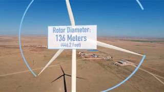 Tallest Wind Turbine in the US installed at West Texas AampM University [upl. by Gnem]