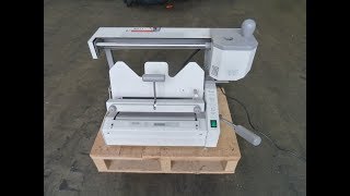 used Fastbind Secura A4 book binding machine Gab Supplies Ltd 2007 [upl. by Yotal]