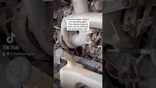 Part 1 AC not working again comeoverhere dieseltech diesel Customerstates dieselmechanic [upl. by Naira599]